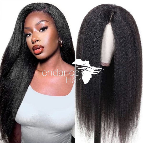 Perruque closure 4x4 kinky straight